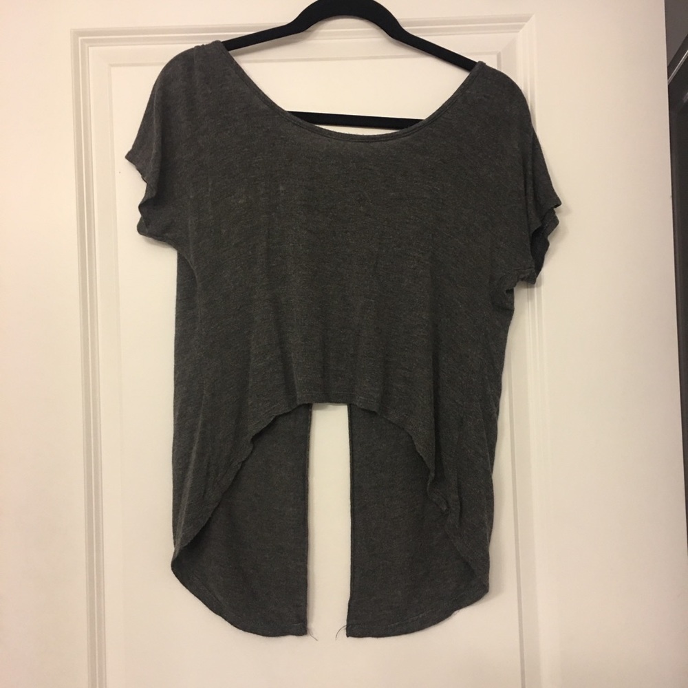 Grey crop top